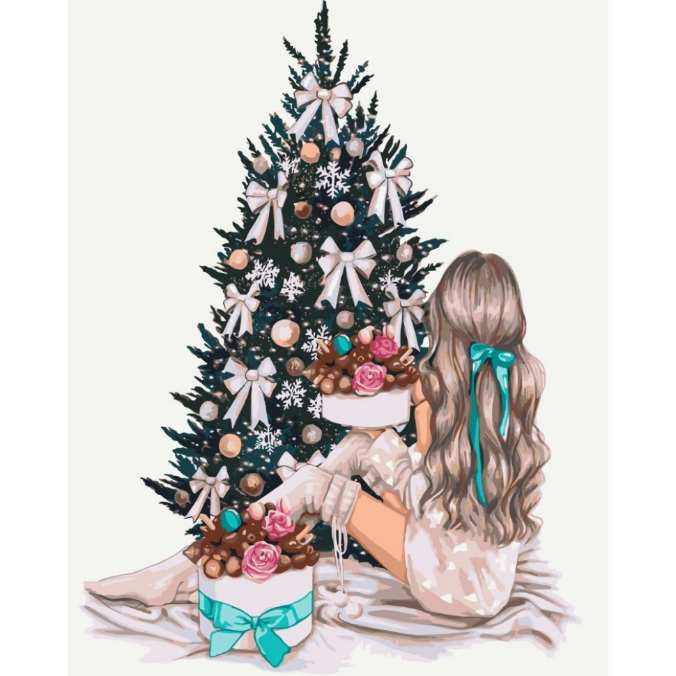 Картина за номерами "Новорічний затишок" 40x50 см Картина за номерами "Новорічний затишок" 40x50 см