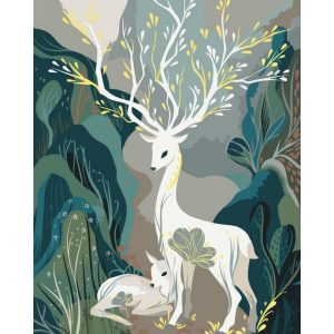 Картина за номерами "Казкові олені" 40x50 см