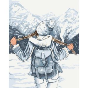 Картина за номерами "Шлях до гір" 40x50 см