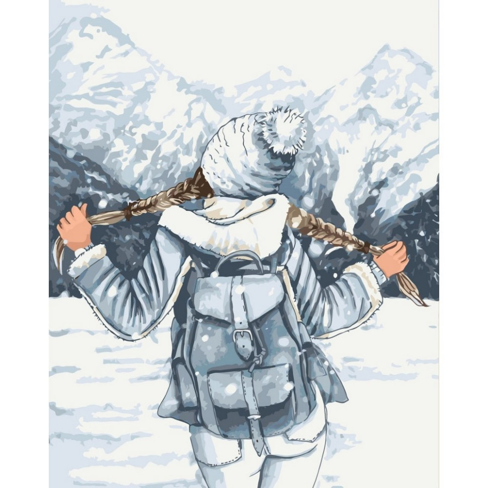 Картина за номерами "Шлях до гір" 40x50 см Картина за номерами "Шлях до гір" 40x50 см