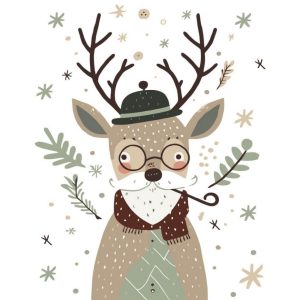 Картина за номерами "Містер Олень" 40x50 см