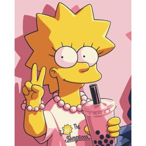 Картина по номерам "Лиза Симпсон" 40х50 см