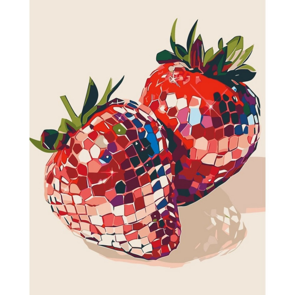 Картина за номерами "Полунична спокуса" 40х50 см Картина за номерами "Полунична спокуса" 40х50 см