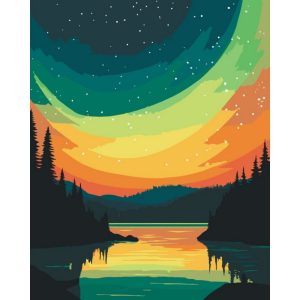 Картина за номерами "Нічне світло" 40х50 см