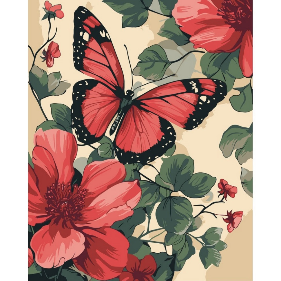 Картина за номерами "З квітки на квітку" 40х50 см Картина за номерами "З квітки на квітку" 40х50 см