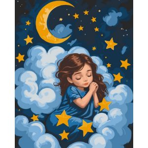 Картина по номерам "Спящий ангелочек" 40х50 см