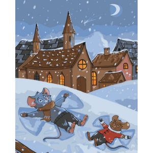 Картина за номерами "Веселі мишенята" 40х50 см