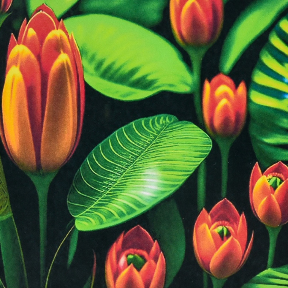 Алмазна мозаїка "Екзотика квітів" 30х30 см Алмазна мозаїка "Екзотика квітів" 30х30 см