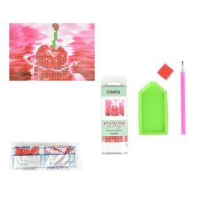 Alternative view of Алмазна мозаїка "Вишня в водяному відображенні" без підрамника, не повна викладка 10х15 см