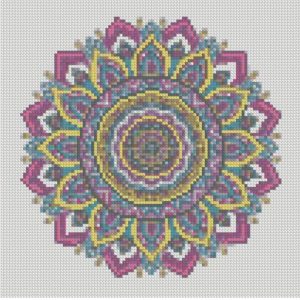 Алмазна мозаїка "Візерунки у стилі мандала" 30х30 см