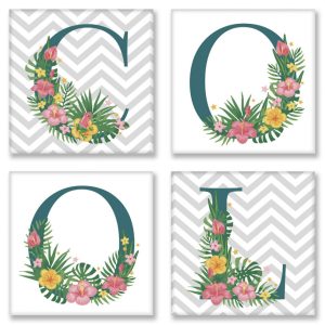 Набір для розпису по номерам з 4х картинок. COOL сканд., 18х18 см