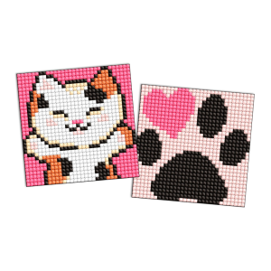 Алмазна мозаїка "Пухнасті обійми" Ідейка 9x9 см