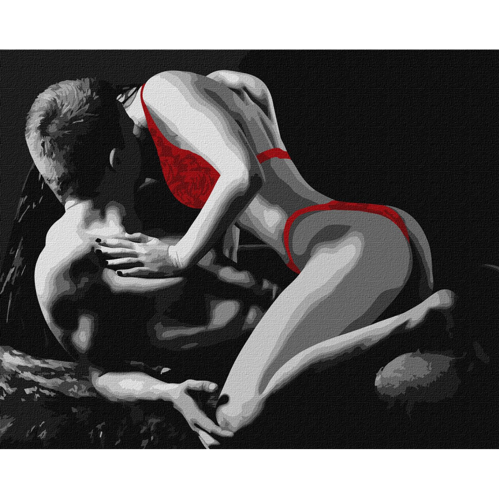 Картина за номерами "Червона спокуса" Ідейка 40х50 см Картина за номерами "Червона спокуса" Ідейка 40х50 см