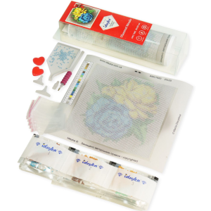 Alternative view of Алмазна мозаїка без підрамника "Узбережжя океану" Ідейка 30х40 см