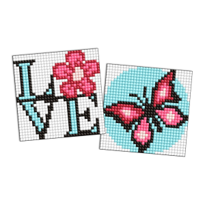 Алмазна мозаїка "Граційний метелик" Ідейка 9x9 см