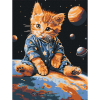 Картина за номерами "Зоряний котик" Ідейка 30х40 см