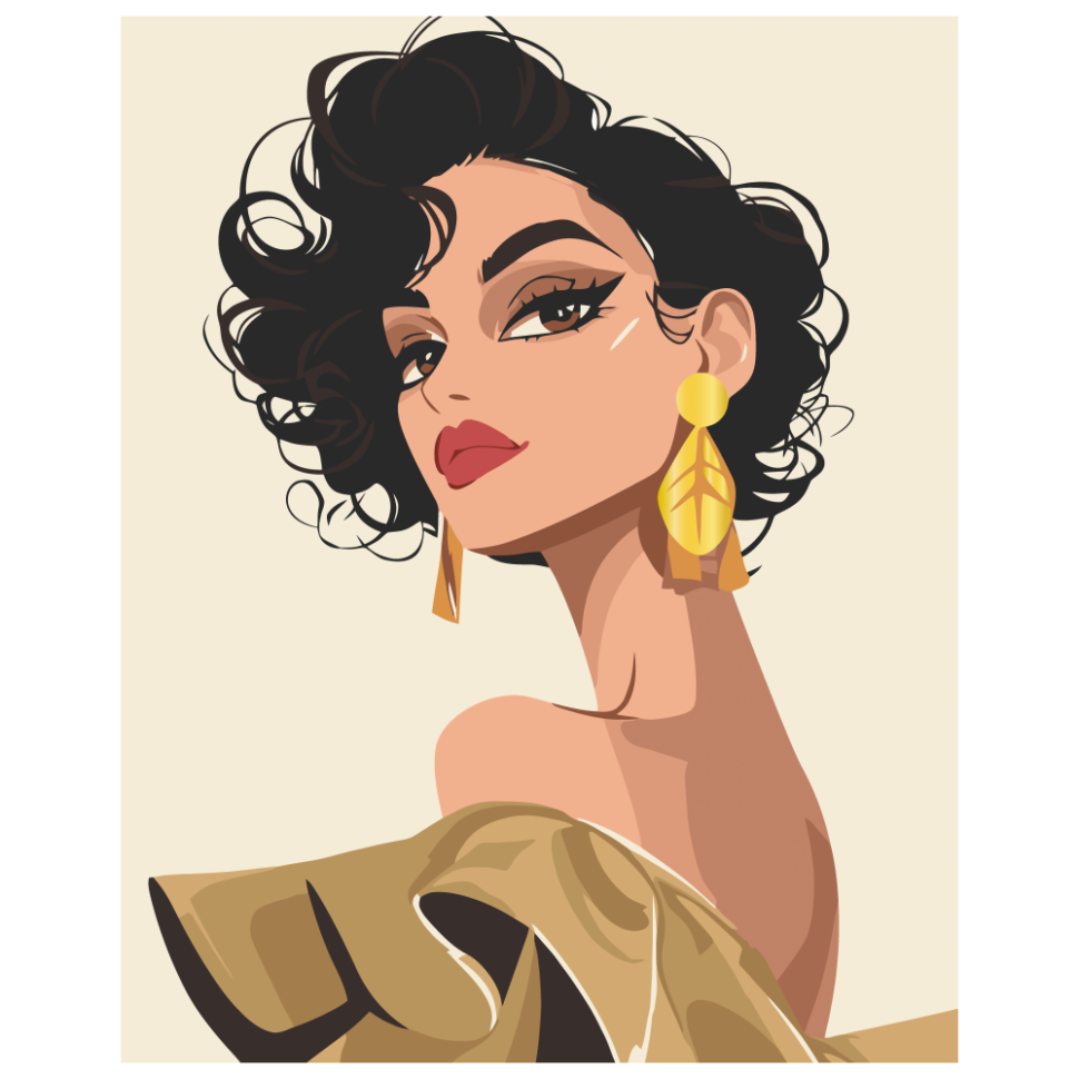 Картина за номерами "Томний погляд" Art Craft 40х50 см Картина по номерам "Томный взгляд" Art Craft 40х50 см