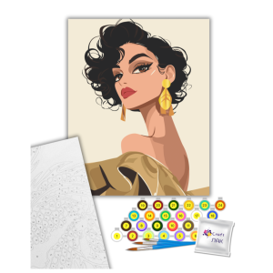 Alternative view of Картина по номерам "Томный взгляд" Art Craft 40х50 см