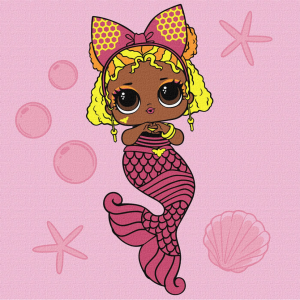 Картина за номерами "L.O.L. Surprise! Mermaids Queen Bee", 40х40 см