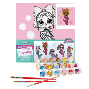 Alternative view of Картина за номерами "L.O.L. Surprise! Mermaids Queen Bee", 40х40 см