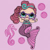 Картина за номерами "L.O.L. Surprise! Mermaids Waves", 40х40 см