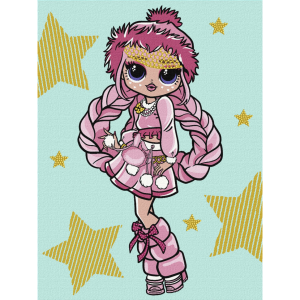 Картина за номерами "L.O.L. Surprise! O.M.G. Fashion show La Rose", 30х40 см