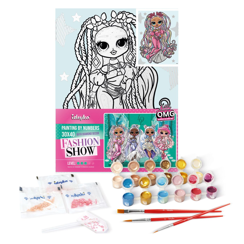 Картина за номерами "L.O.L. Surprise! O.M.G. Fashion show Twist Queen", 30х40 см Картина за номерами "L.O.L. Surprise! O.M.G. Fashion show Twist Queen", 30х40 см - Зображення 2