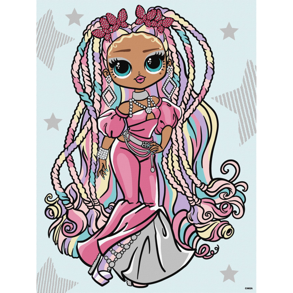 Картина за номерами "L.O.L. Surprise! O.M.G. Fashion show Twist Queen", 30х40 см Картина за номерами "L.O.L. Surprise! O.M.G. Fashion show Twist Queen", 30х40 см