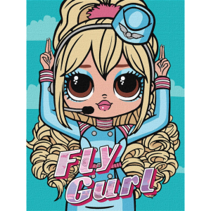 Картина за номерами "L.O.L. Surprise! O.M.G. Fly Gurl", 30х40 см