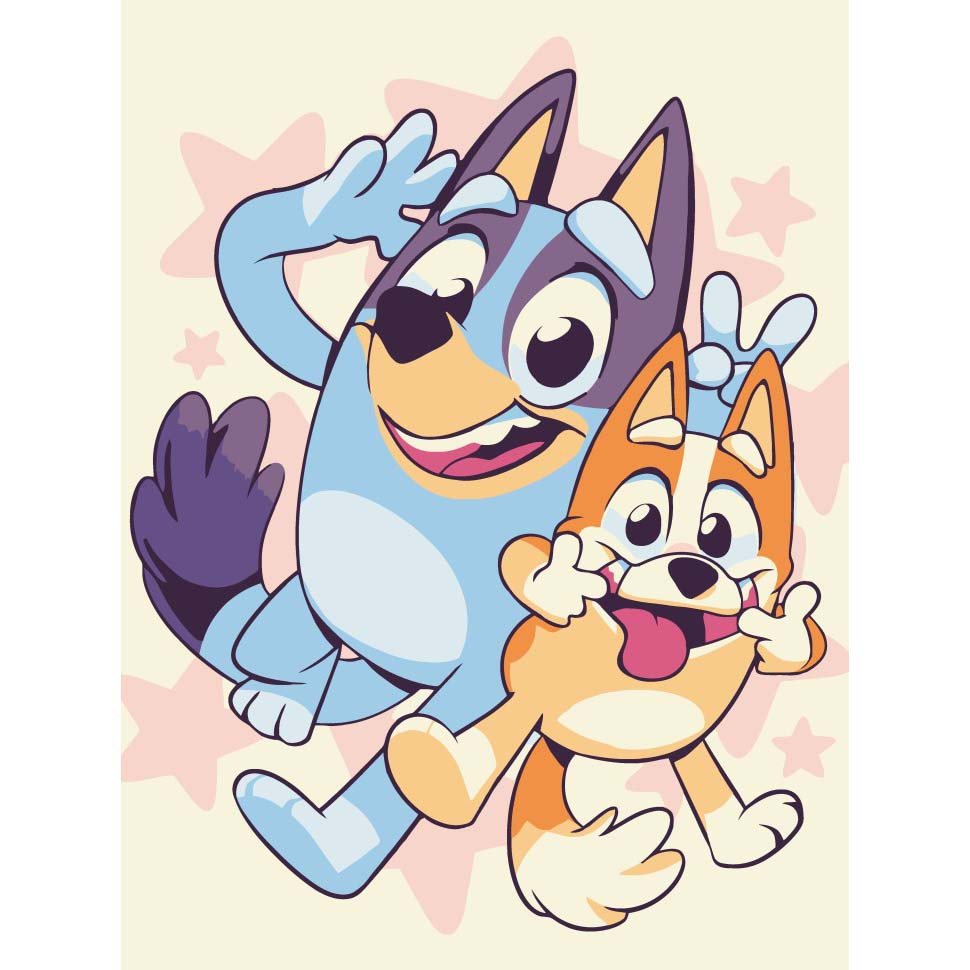 Картина за номерами "Пес Блуї" 30х40 см Картина за номерами "Пес Блуї" 30х40 см