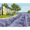 Картина за номерами без підрамника "Лавандове поле" 40х50 см