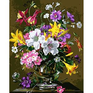 Картина за номерами "Квітковий салют" 40х50 см