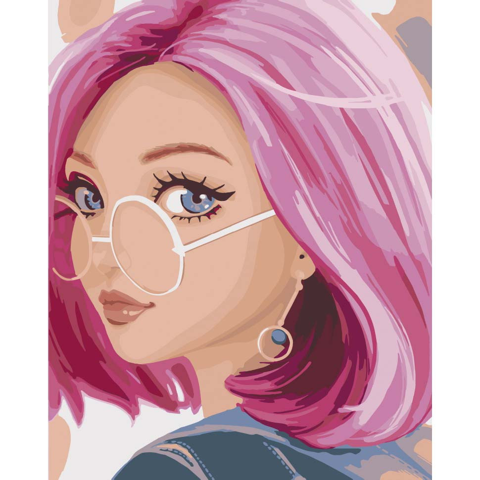 Картина за номерами "Кокетливий погляд" 40х50 см Картина за номерами "Кокетливий погляд" 40х50 см