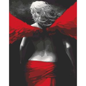 Картина за номерами "Янгольська спокуса" 40х50 см