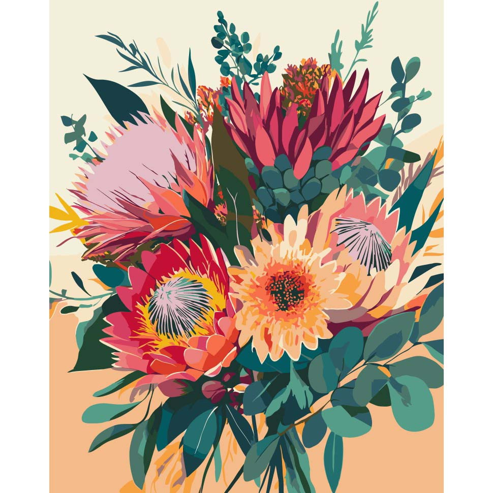 Картина за номерами "Танок пелюсток" 40х50 см Картина за номерами "Танок пелюсток" 40х50 см