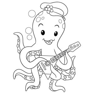 Alternative view of Дитяча розмальовка на полотні "Гітарист" 25х30 см