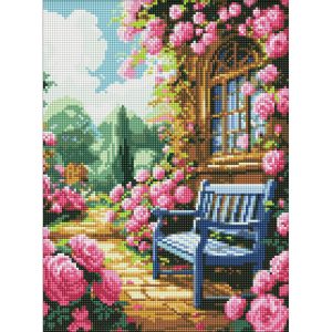 Алмазна мозаїка "Квітковий сад", 30x40 см