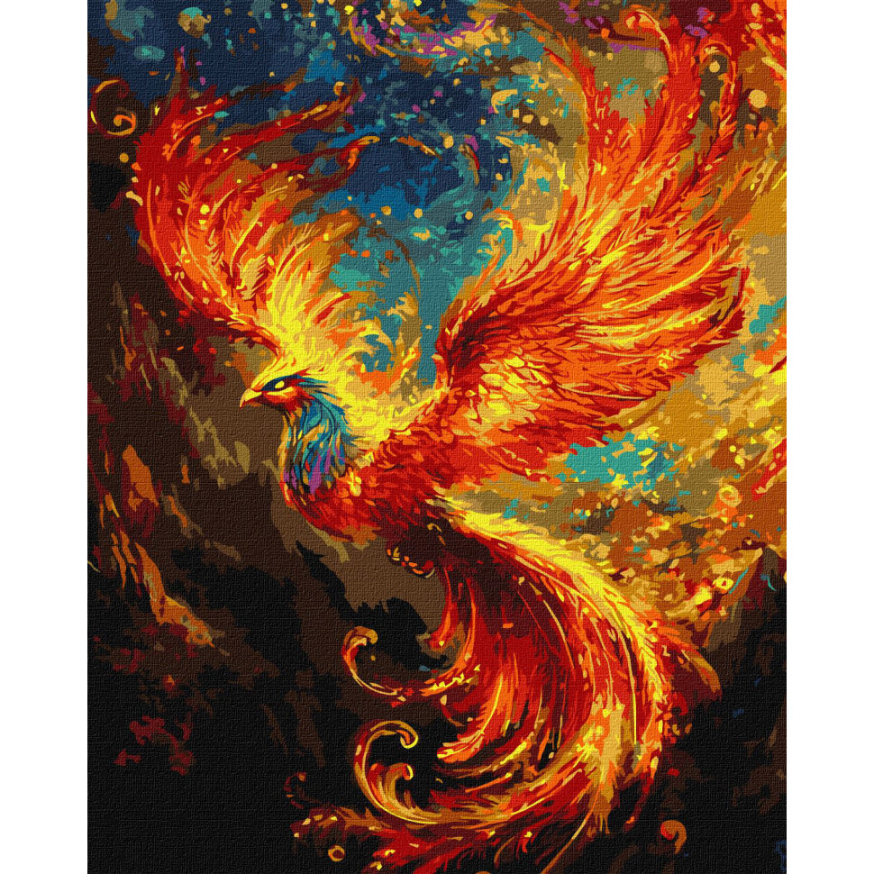 Картина за номерами "Жар-птиця" 40х50 см Картина по номерам "Жар-птица" 40х50 см