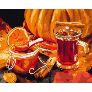 Картина за номерами "Осінній чай", 40х50 см
