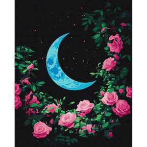 Картина за номерами "Квітучий Місяць", 40х50 см