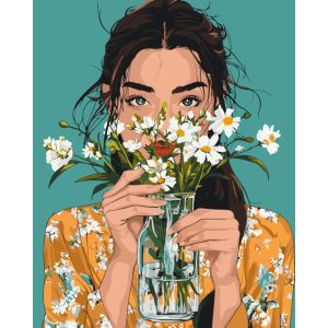 Картина по номерам "Ромашковый вайб" 40х50 см