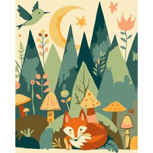 Картина за номерами "Вечірній ліс" 40х50 см