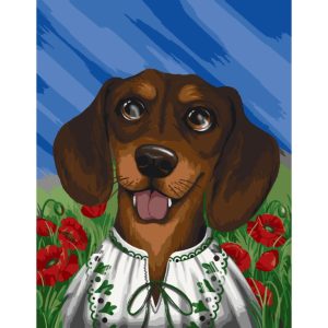 Картина за номерами "Вухастий патріот" ©pollypop92 40х50 см