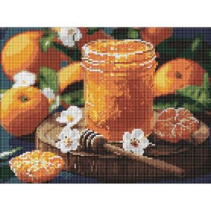 Алмазна мозаїка "Мандаринове варення" ©art_selena_ua, 30х40 см