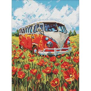 Алмазна мозаїка "Подорож у червоне" ©art_selena_ua, 30х40 см