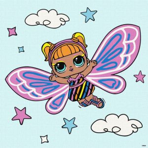 Картина за номерами "L.O.L. Surprise! O.M.G. Fairies Flutterstar", 40х40 см