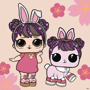 Картина за номерами "L.O.L. Surprise! Chinese New Year Doll & Pet", 40х40 см