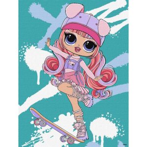 Картина за номерами "Tweens LOL Skate Dance Ali Dance", 30х40 см