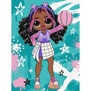 Картина за номерами "Tweens LOL Skate Dance Hoops Cutie", 30х40 см