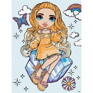 Картина за номерами "Rainbow High Poppy Rowan", 30х40 см